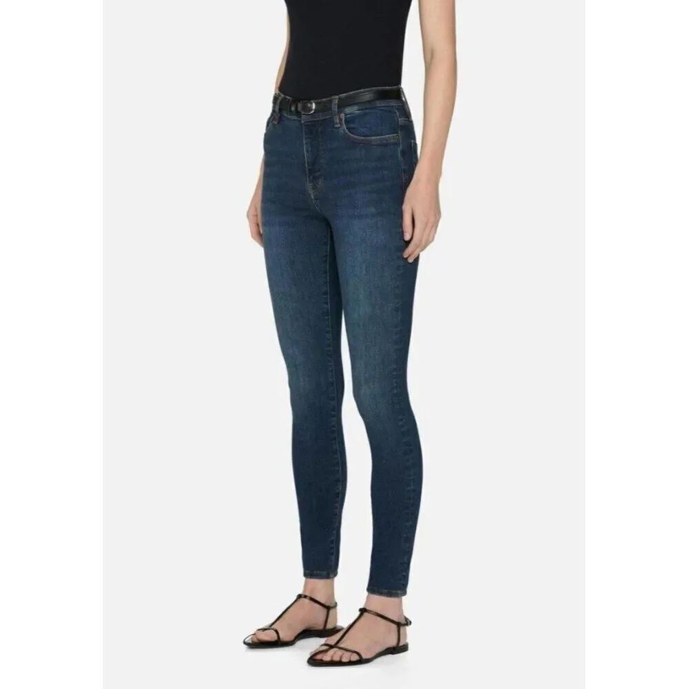 Frame Women’s Ali High Rise Cigarette Ahrc865 Lupine Blue Skinny Jeans Denim 25